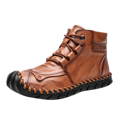 Botas Martin de Cuero Artesanal con Forro de Cachemir para Hombre - Image 9