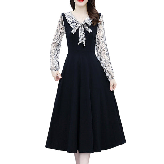 Falda Elegante de Manga Larga Midi para Mujer Sofisticada - Image 7