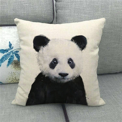 Funda de Almohada de Lino con Estampado de Búho - Image 7