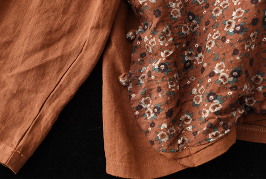 Chaqueta Étnica Retro Suelta Cuello V Manga Larga - Image 11