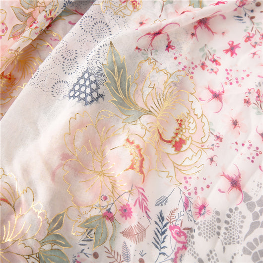 Pañuelo Floral de Encaje Algodón Suave para Mujer - Image 13
