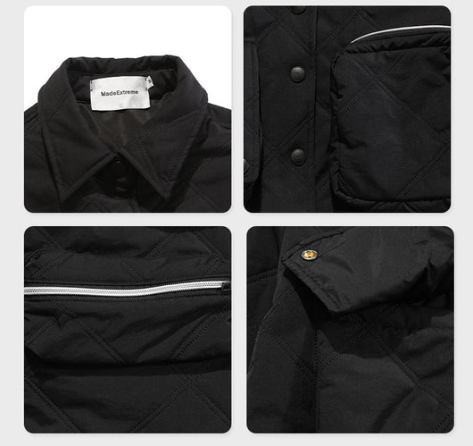 Chaqueta de Algodón Manga Larga para Hombre - Colores Sólidos - Image 11