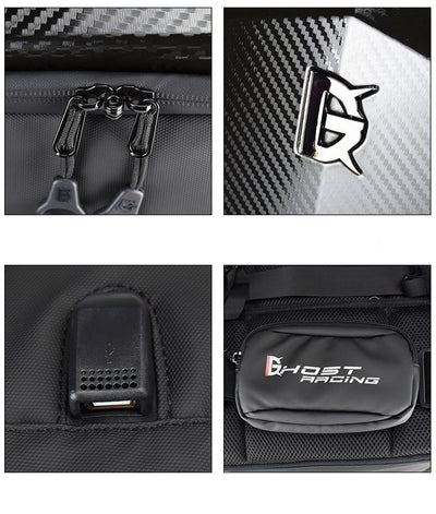 Mochila de Casco Duro para Motociclista con Protección de Hombro - Image 9