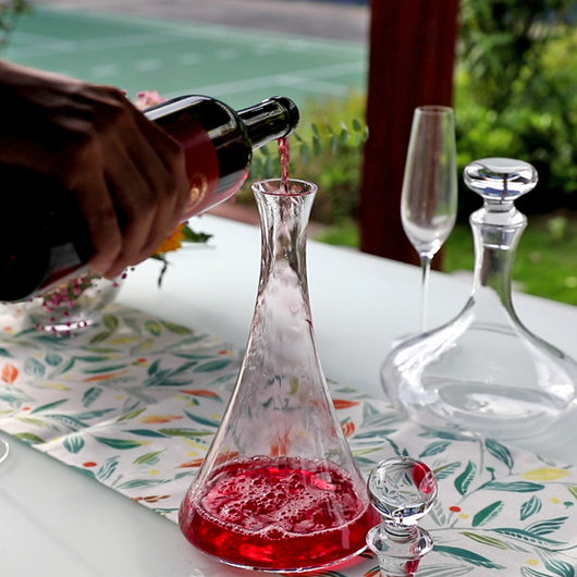 Botella de Vino en Cristal Lead-free Europeo de Diseño Clásico - Image 3