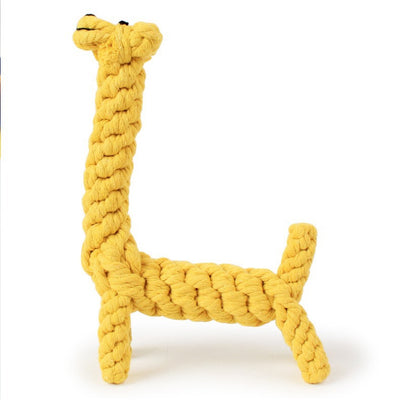 Juguete Mordedor de Jirafa para Perros Pequeños - Pelota de Cuerda con Limpieza Dental - Image 4