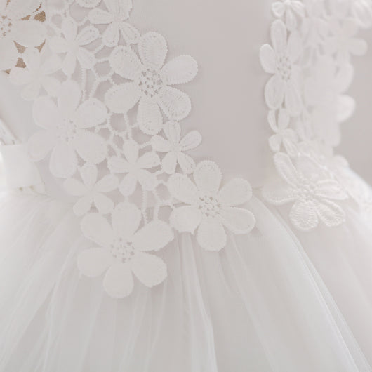 Vestido de Princesa en Encaje y Malla para Niña - Image 11
