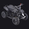Moto de Cuatro Ruedas para Niños con Motor a Gasolina de Velocidad Infinita