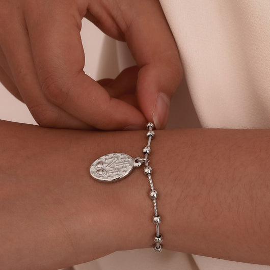Pulsera de Acero Inoxidable Diseño Cruz Ovalado - Image 12