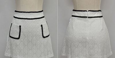 Conjunto Elegante: Blusa de Volantes y Falda Cintura Alta - Image 16