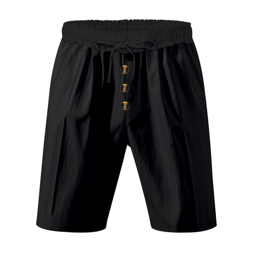 Shorts de Lino Sueltos para Hombre - Estilo Playa Casual Lavado - Image 21