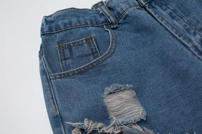 Shorts Denim Verano Corte Recto Fit Deportivo Holgado - Image 13