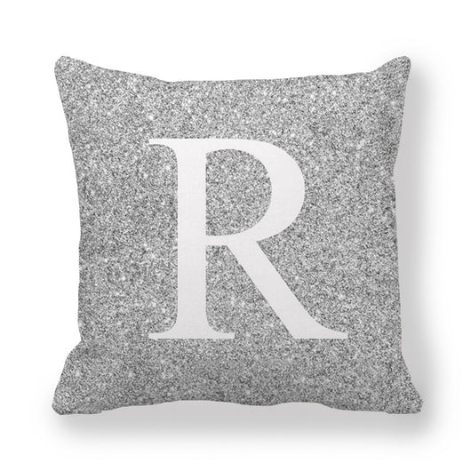 Funda de Almohada Gris con Letras Encriptadas - Tela Melocotón Premium - Image 19