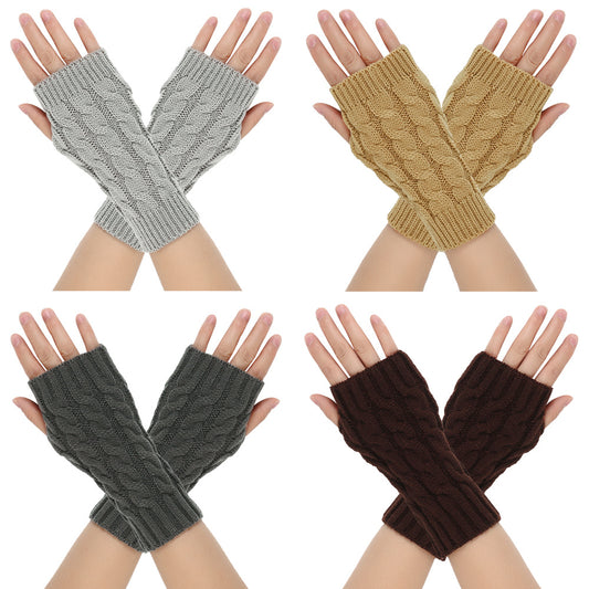 Guantes de Lana Cálidos con Dedos Abiertos para Hombre - Image 2