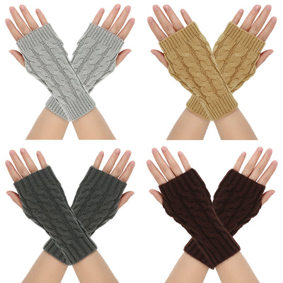 Guantes de Lana Cálidos con Dedos Abiertos para Hombre - Image 2
