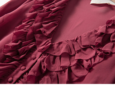 Camisa de Seda Escote V para Industria Pesada con Detalles en Madera - Image 12
