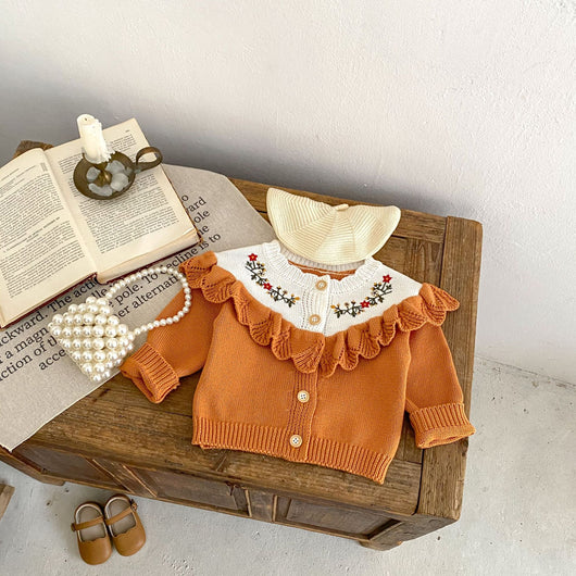 Cardigan de Encaje de Algodón para Bebé Niña - Manga Larga Otoño - Image 14