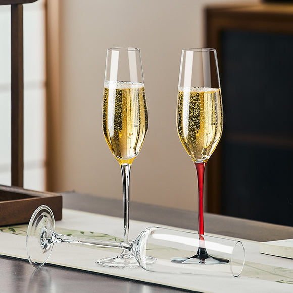 Juego de Copas de Champagne de Cristal Estilo Europeo