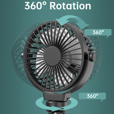 Ventilador Portátil Recargable USB con Soporte Flexible - 3 Velocidades - Image 4