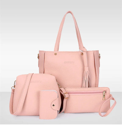 Set de 4 Bolsas Coreanas con Borlas - Bolso, Monedero y Organizador - Image 27