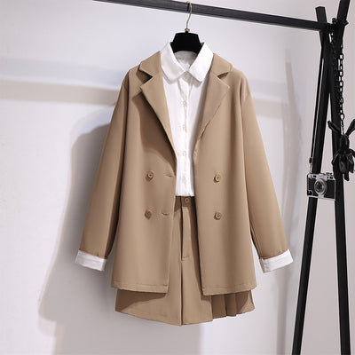 Conjunto de Dos Piezas Estilo Coreano: Blazer Oversized y Shorts Anchos - Image 13