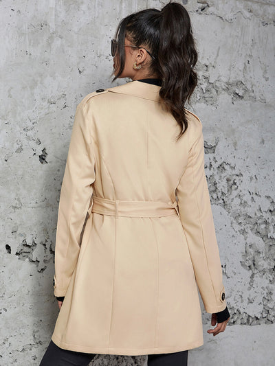 Abrigo Tipo Trench Coat Británico Largo para Mujer - Image 6