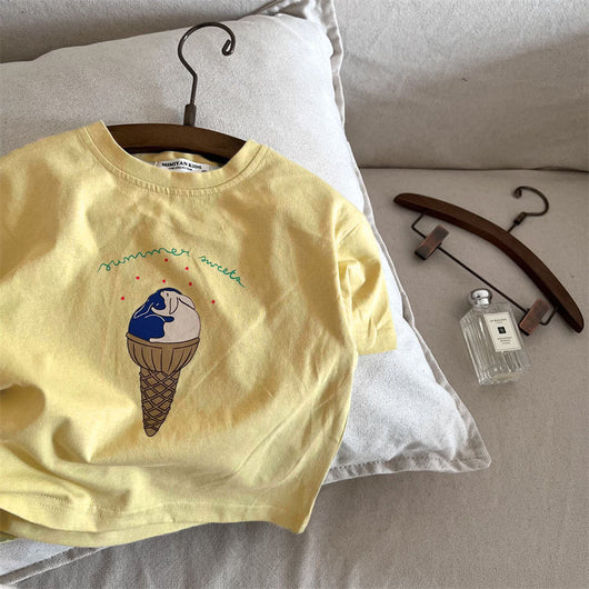 Camiseta Infantil Estampado Dibujos Animados Cuello Redondo - Image 6