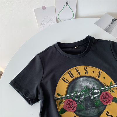 Camiseta Negra de Algodón Lavado con Escote Ombligo para Mujer - Image 3
