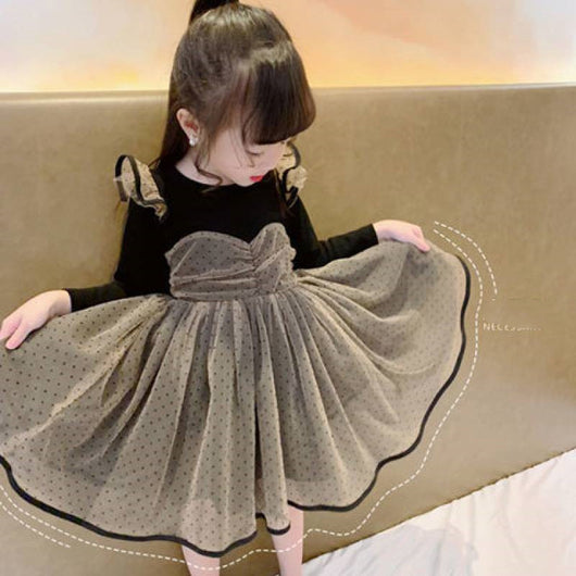 Vestido Infantil Primavera Otoño Manga Larga Estilo Occidental - Image 9