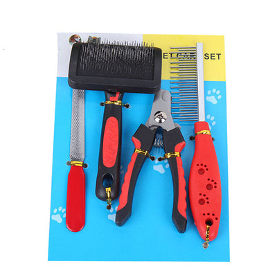 Kit Completo de Aseo Canino: Peine, Cepillo, Cortauñas y Lima - Image 7