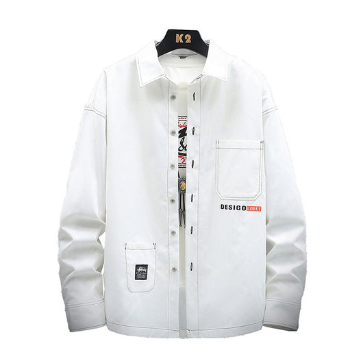 Camisa de Manga Larga Casual Coreana para Hombre - Image 4