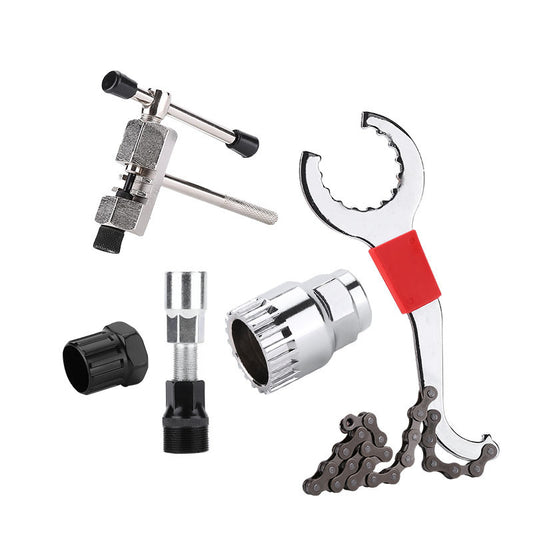 Kit Completo de Herramientas para Reparación de Bicicletas de Montaña con Cortacadenas