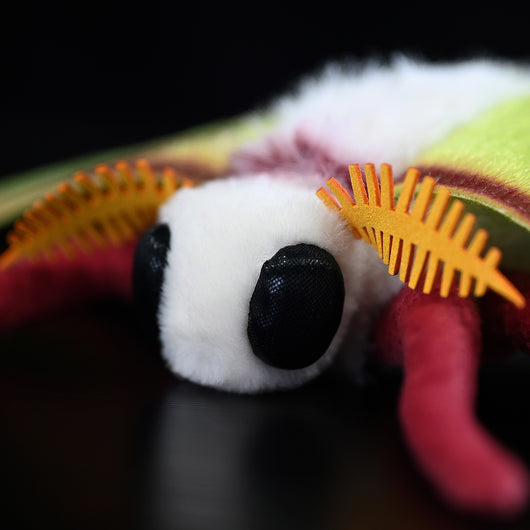Peluche Polilla de Seda Verde - Juguete Coleccionable Realista - Image 13