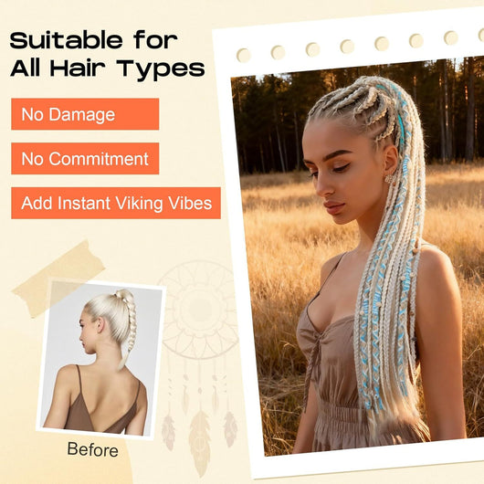 Cuentas Trenzadoras para Extensiones de Cabello - Sistema de Cierre Seguro - Image 20