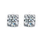 Aretes de Diamante Moissanita con Cabeza de Toro Elegante y Minimalista
