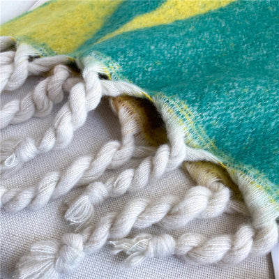 Bufanda Geométrica Acolchada de Invierno con Combinación de Colores - Image 15