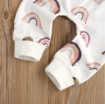 Conjunto Infantil de Dos Piezas con Estampado Arcoíris y Manga Larga - Image 4