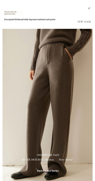 Pantalones de Cashmere Anchos de Cintura Alta - Diseño Elegante y Favorecedor - Image 14