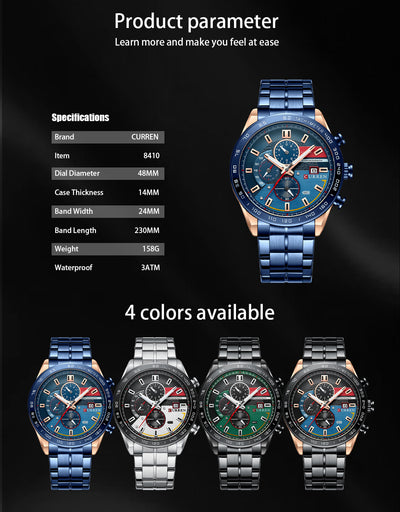 Reloj Deportivo Impermeable Multifuncional con Calendario y Esfera Grande - Image 8