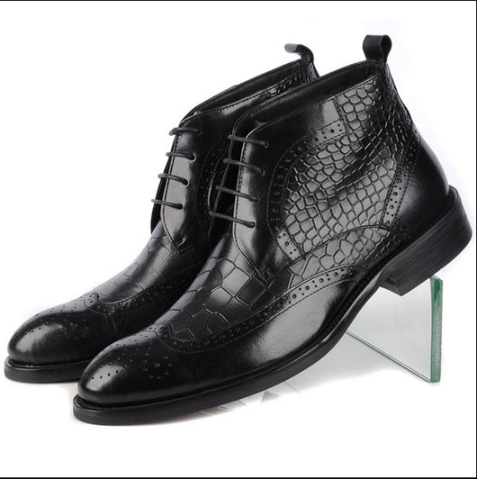 Botas de Cuero Genuino para Hombre - Calidez y Comodidad en Cada Paso - Image 4