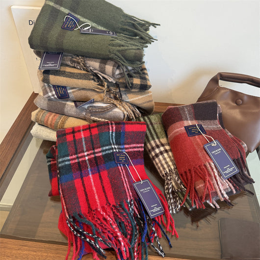 Bufanda Cuadros Lujo Cashmere Unisex - Image 2