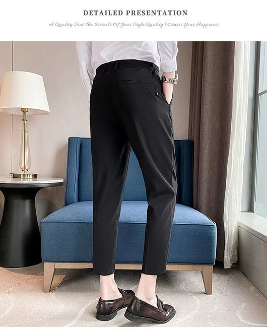 Pantalones de Vestir Casual Rectos para Hombre - Image 33