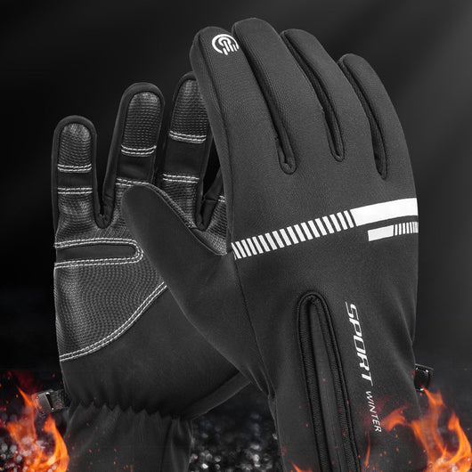 Guantes Impermeables Outdoor Full Finger con Cierre y Pantalla Táctil