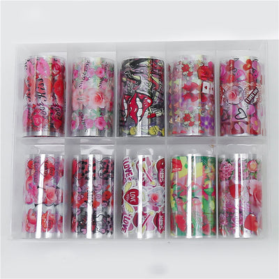 Calcomanías de Uñas con Diseño de Flores y Estrellas - Pegatinas Trendy - Image 14