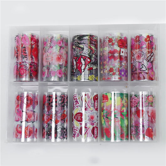 Calcomanías de Uñas con Diseño de Flores y Estrellas - Pegatinas Trendy - Image 14