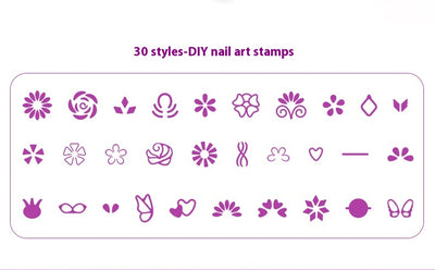 Kit de Estampado para Uñas con Pluma de Tinta Transferible - Image 10