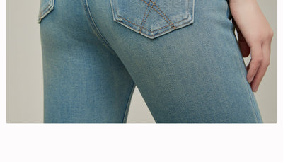 Pantalones Skinny Talle Alto Acampanados Mujer - Colores Claros Primavera Verano - Image 20