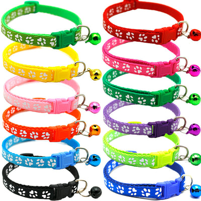 Collares para Gatos y Perros con Cascabeles y Círculos de Identificación