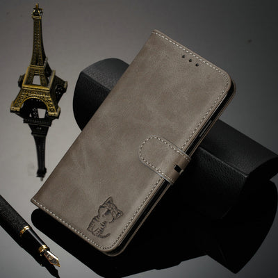 Funda Flip de Cuero para Gato Feliz - Image 2