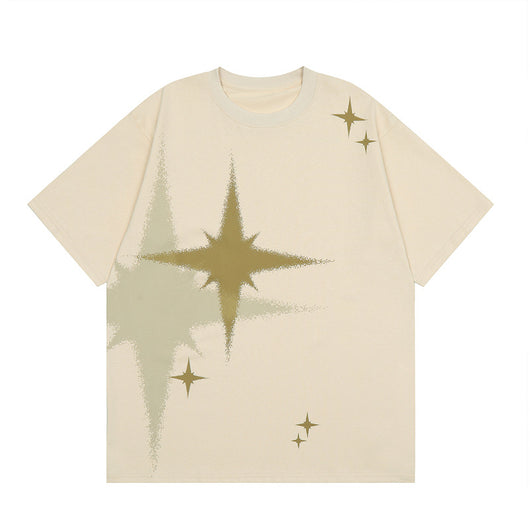 Camiseta Estampada Suelta Unisex de Cuello Redondo - Image 15
