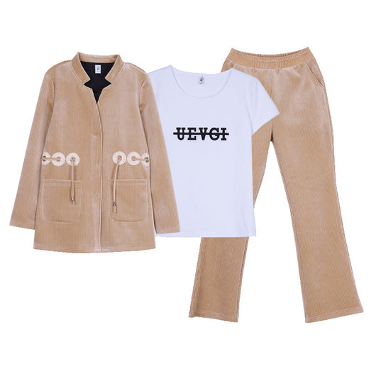 Conjunto de 3 Piezas Estilo Occidental con Temperamento Coreano - Image 10